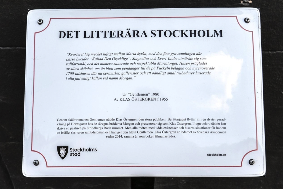 Litterär skylt